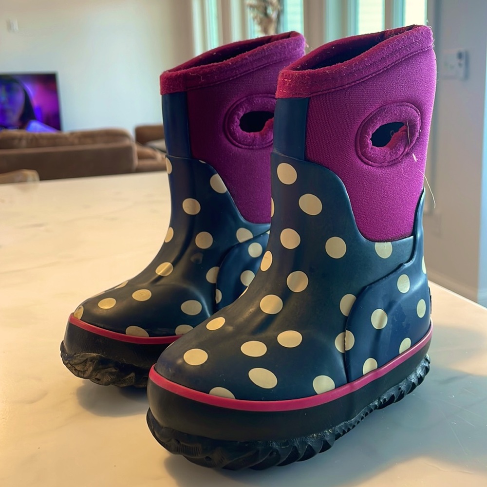 Hatley winter/ all weather boot little girls polka dot